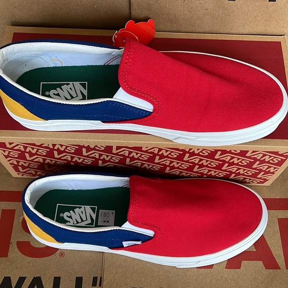 Vans Classic Slip On Vans Yacht Club Red /Blue sneakers men’s - Picture 3 of 16